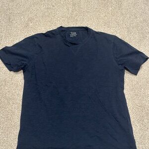 Men's Navy Crewneck Short Sleeve Tee Boggi Milano